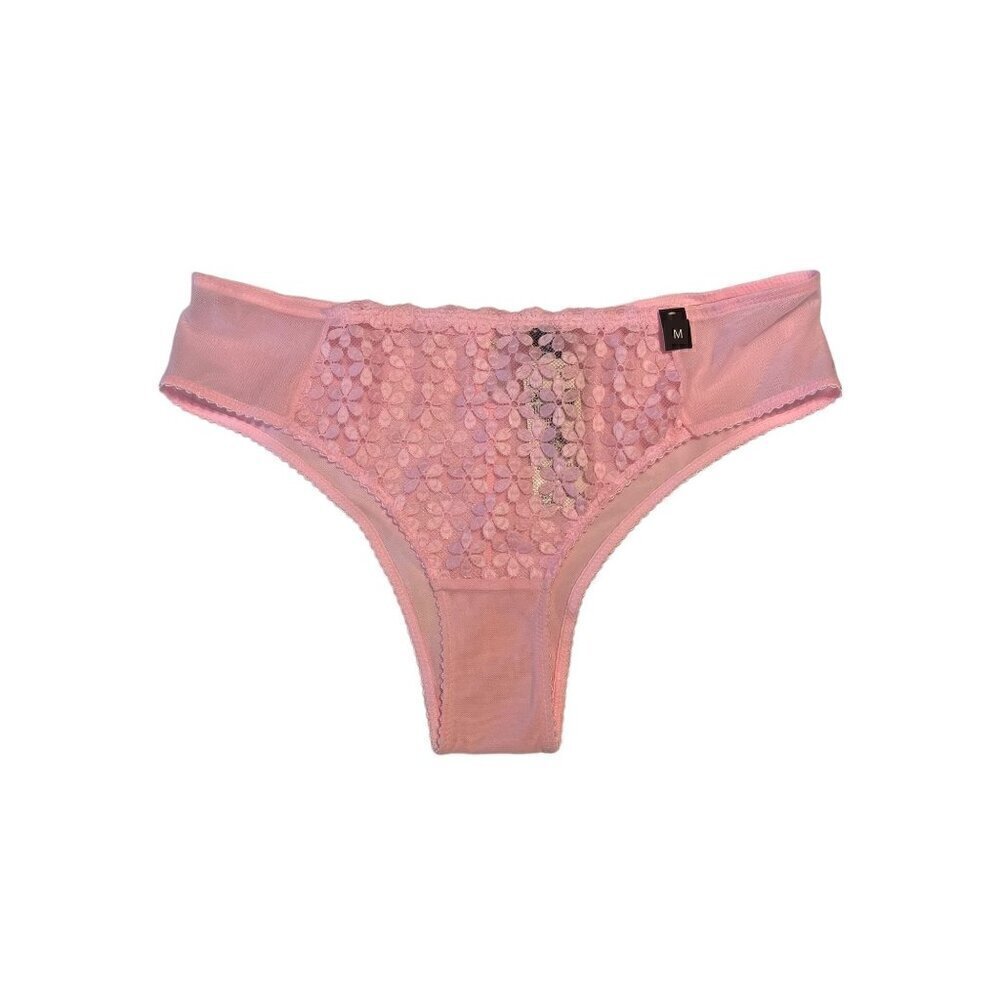 Women's Medium Etam Hipster Ideale Sheer Lace Pink Panties